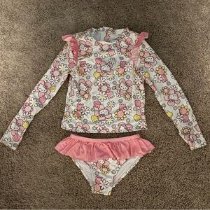 Girl’s Hello Kitty Two-Piece Swim Set - Long Sleeve